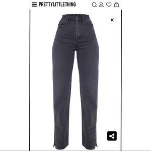 Tall High waisted side split hem jeans